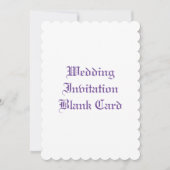 CARTE BLANC FAIRE-PART DE MARIAGE (Devant)