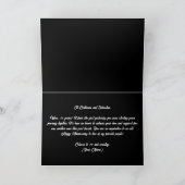 Carte Blanc Floral Gold Numéro 10e anniversaire Mariage (Intérieur)