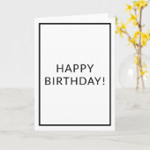 Carte Blanc inspiré par le concepteur (Fleur jaune)