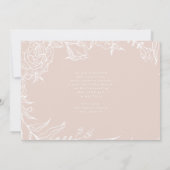 Carte Blanc moderne Introduire la main photo écrite nais (Dos)