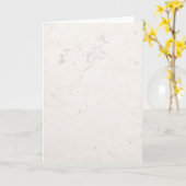 Carte Blanc neutre en pierre de marbre de fond naturel (Fleur jaune)