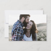 Carte Blanc noir minimal Enregistrer la calligraphie de  (Dos)