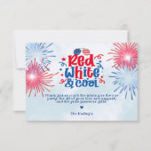 Carte Blanc rouge et Merci Cool (Devant)