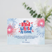 Carte Blanc rouge et Merci Cool (Debout devant)