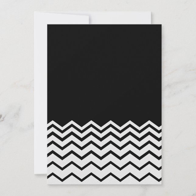 Carte Blanc sur Black Chevron (Devant)