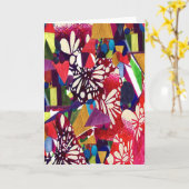 Carte blanche 5x7 intitulée "Geofiesta" par M. Man (Fleur jaune)