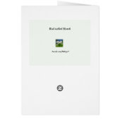 Carte blanche à faucon rouge clouée (Dos)