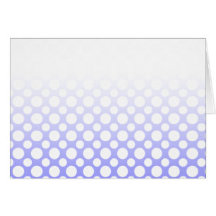 Carte blanche à pois bleus décolorés