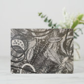 Carte blanche Abstraite en acrylique noire (Debout devant)