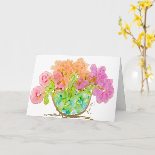 Carte blanche Actice Hope Lovitude (Fleur jaune)