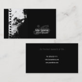 Carte blanche âgée de noir de photographe de film (Devant / Derrière)