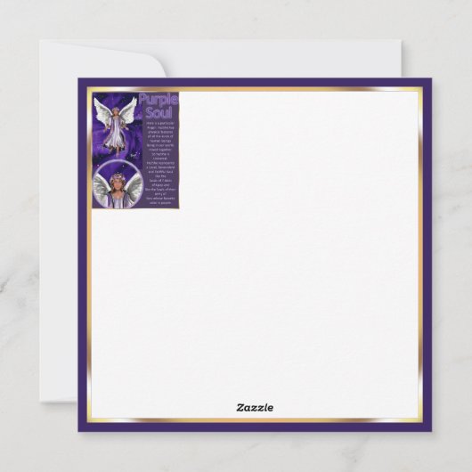 Carte blanche Âme Violette (Dos)