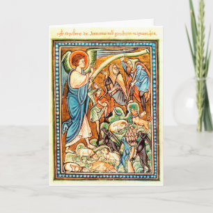Carte blanche Ange & Bergers de Noël