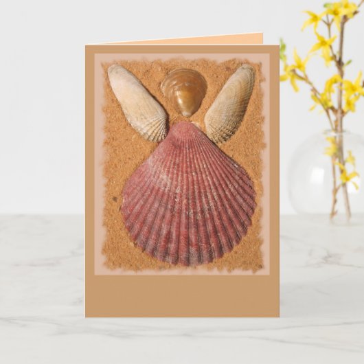 Carte blanche Angel de plage (Fleur jaune)