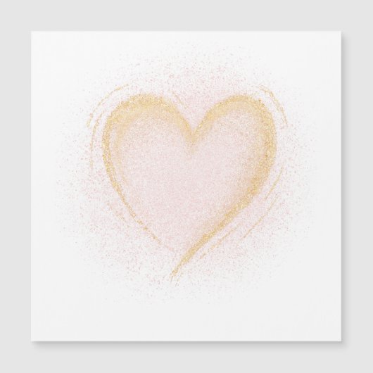 Carte blanche au coeur brillant (Devant)