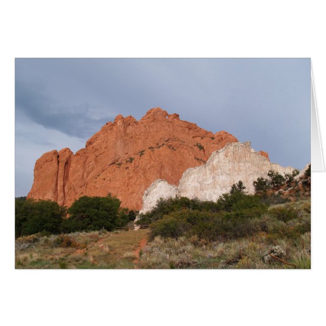 Carte blanche avec Jardin des Dieux Image (Devant Horizontal)