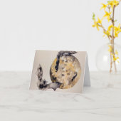 Carte blanche Bat Dreams (Fleur jaune)