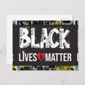 Carte blanche Black Lives Matt (Devant / Derrière)