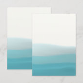 Carte blanche bleu Dip Dye (Devant / Derrière)