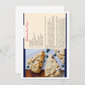 Carte blanche Blueberry Scones (Devant / Derrière)
