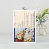 Carte blanche Blueberry Scones (Debout devant)