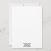 Carte blanche Bonnes Fêtes (Dos)