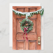 Carte blanche Bonnes Fêtes (Devant / Derrière)