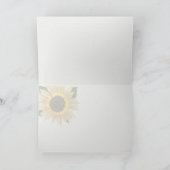 carte blanche bouquet de tournesol sur en vichy (Intérieur)