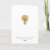 Carte blanche Bouquet Tulip Toutes les Occasions (Dos)