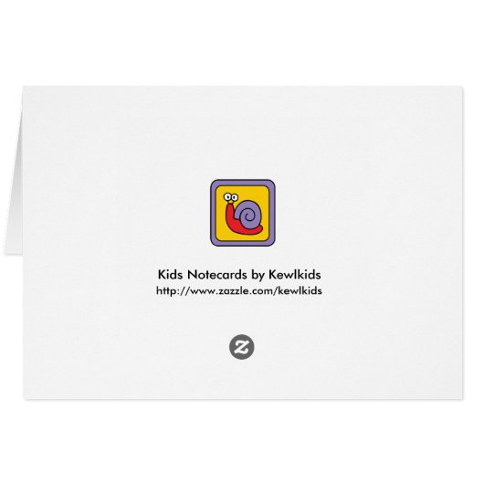 Carte blanche Buzz Bee (Dos Horizontal)