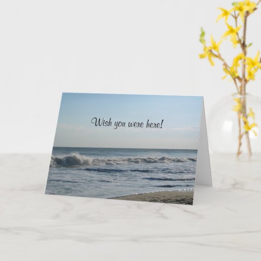 Carte blanche Cape May Ocean Waves Lighthouse (Fleur jaune)