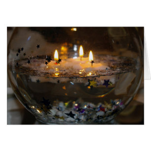Carte blanche Chandelles flottantes
