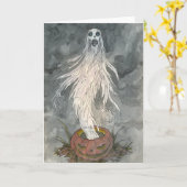 Carte blanche "Citrouille Shriek" (Fleur jaune)