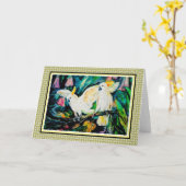 Carte blanche Cockatoo (Fleur jaune)