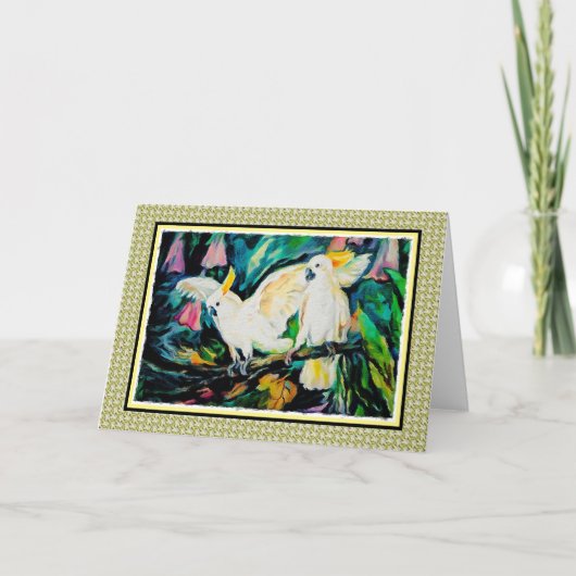 Carte blanche Cockatoo (Devant)