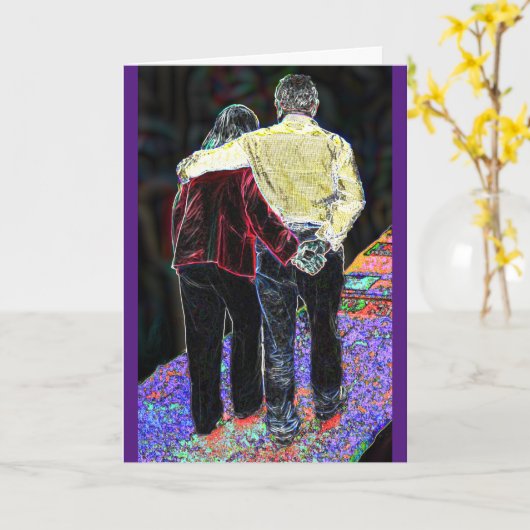 Carte blanche Comfort Love (Fleur jaune)