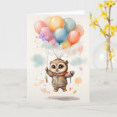 Carte blanche couleur chou d'aquarelle mignonne (Fleur jaune)