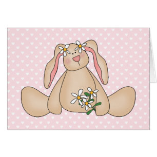 Carte blanche Daisy Bunny