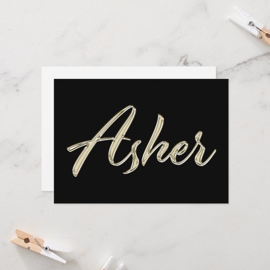 Carte blanche d'Asher (Devant/Arrière en situation)