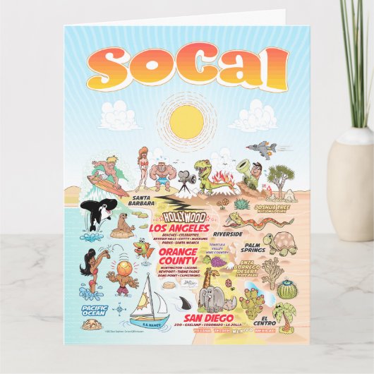 Carte blanche de Californie du Sud (Devant)