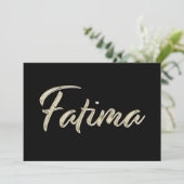 Carte blanche de Fatima (Debout devant)