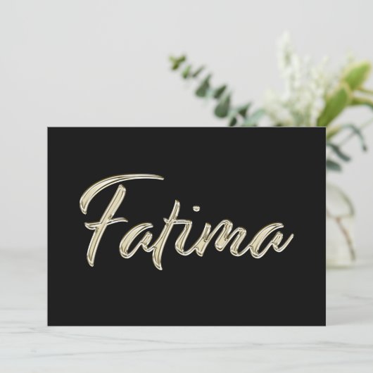 Carte blanche de Fatima (Debout devant)