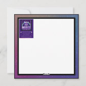 Carte blanche de fée de pluie violette (Dos)