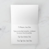 Carte blanche de fleur de carte de fleur de (Intérieur)