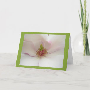 Carte blanche de fleur de carte de fleur de
