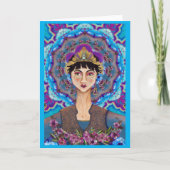 Carte blanche de la déesse bouddhiste asiatique Lu (Devant)