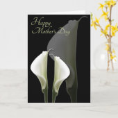 Carte blanche de la fête des mères Calla Lily (Fleur jaune)