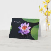 Carte blanche de la feuille d'eau (Fleur jaune)