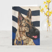 Carte blanche de la police canine (Fleur jaune)