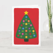 Carte blanche de l'arbre de Noël (Devant)